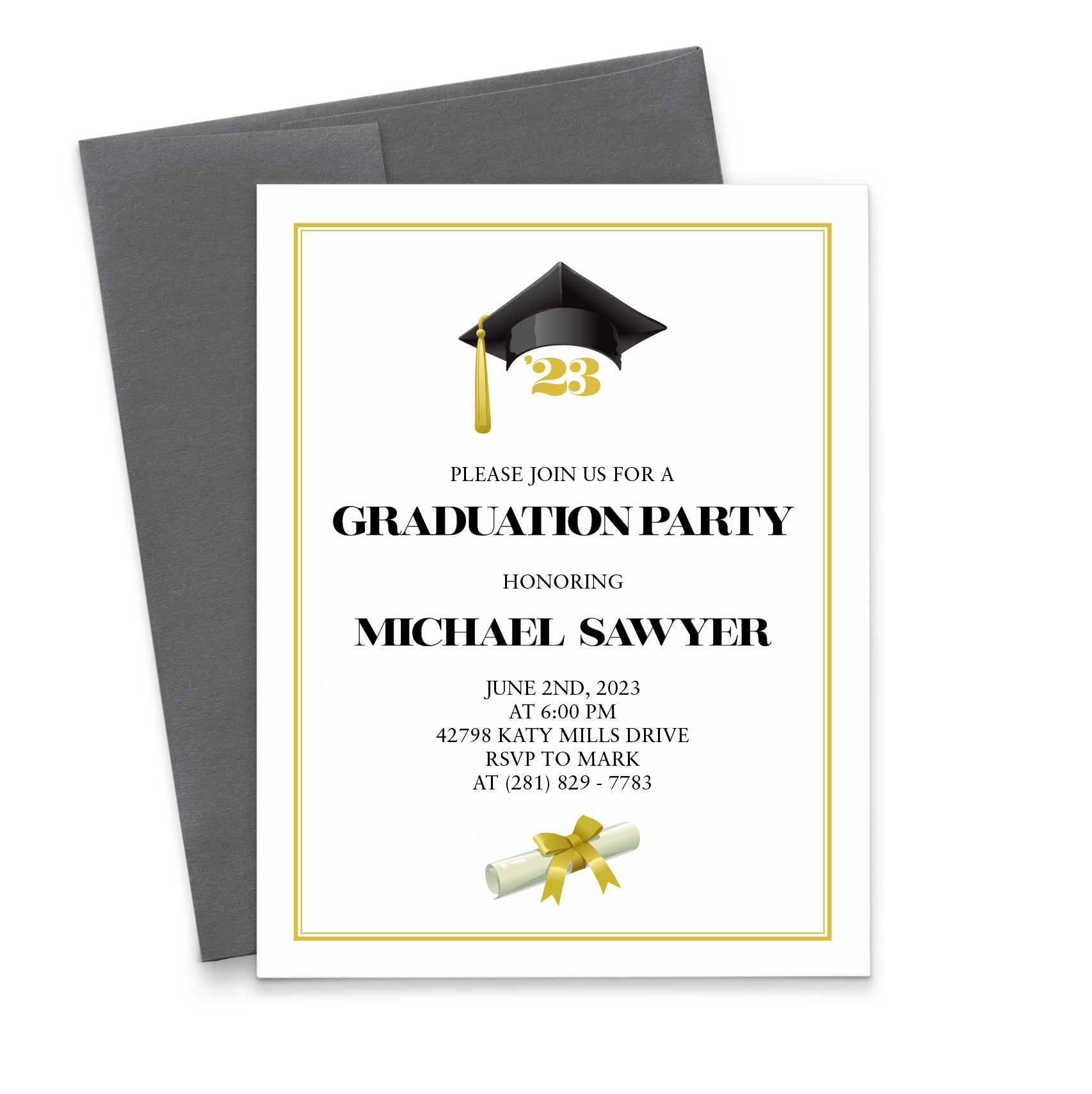 Grad Party Invites