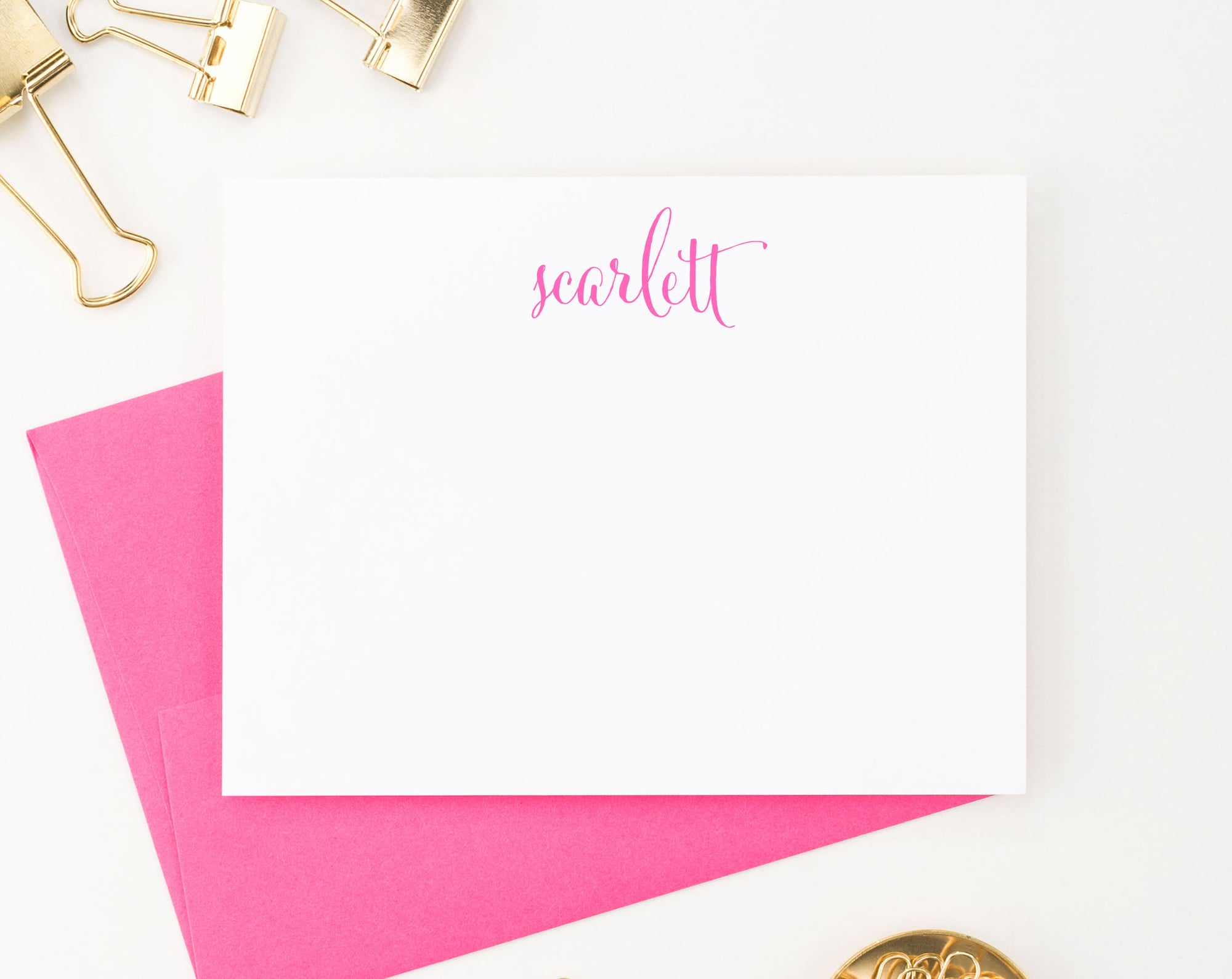Flat Personalized Note Cards