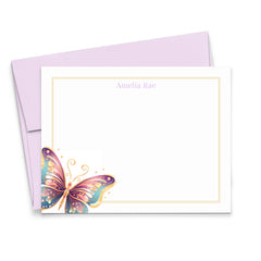 Butterfly Personalized Stationery For Girls