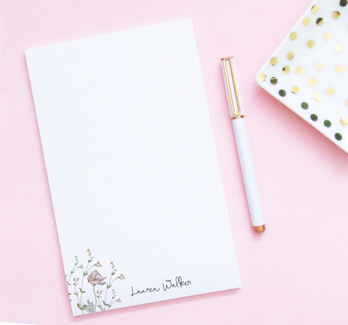 Pretty Paper For Letter Writing With Wildflowers