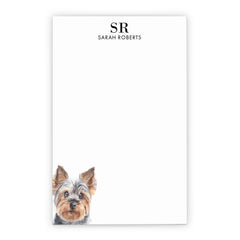 Yorkie Customized Monogram Notepads Or Choose Your Dog Breed