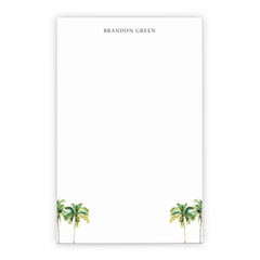 Summery Personalized Stationery Notepads With Palm Trees