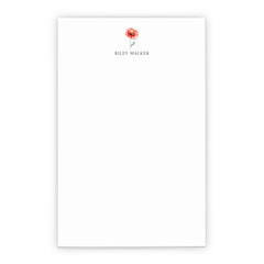 Poppy Flower Personalized Notepad