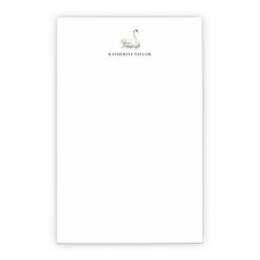 Swan Personalized Notepad With Name