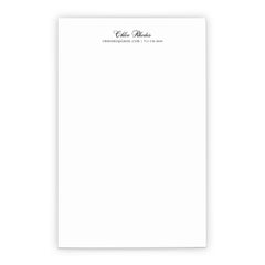 Personalized Business Notepad With Contact Info