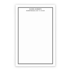Professional Business Notepad With Contact Info
