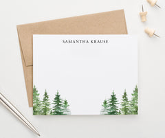 Enchanting Personalized Forest Stationery With Greenery