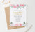WI040 Custom Pink and White Floral Wedding Invitations flowers flower florals modern classy elegant invites marriage b