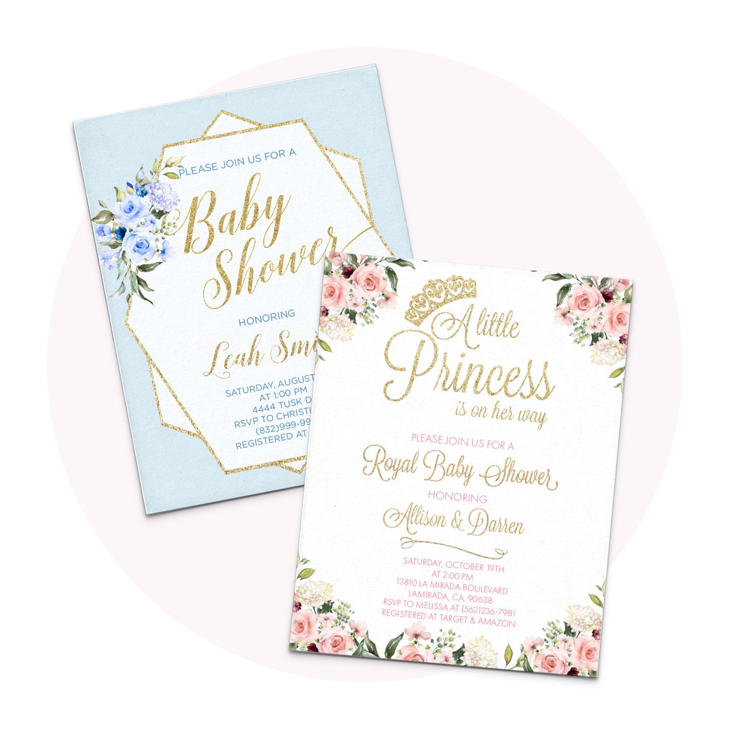 Personalized Baby Shower Invitations
