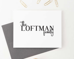 Personalized Simple Folded Couples Stationery