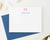 KS058 personalized cute bow note cards for girls kids bows cute simple stationery flat