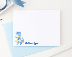 KS086 blue tyrannosaurus dinosaur stationery set personalized kids animal dino dinosaurs 1