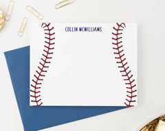 KS127 personalized baseball stitch stationery for children kids sports sport athletic-2