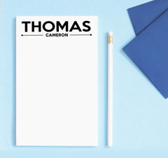 MNP08 simple block font note pads personalized set mens stationary classic business notepads