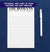 NP002 simple block font family personalized notepads paper writing lined