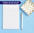 NP007 script family personalized note pad paper letter writing lined