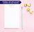 NP019 personalized name and heart note pads for kids letter writing lined