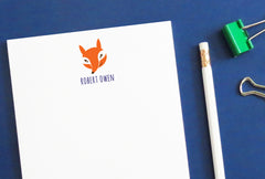 NP040 personalized fox notepads for kids animal