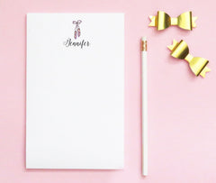 NP066 personalized ballet shoes kid notepad set girl ballerina script