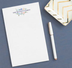NP090 floral family note pad set personalized florals stationery writing paper 1