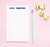 NP094 lined notepads personalized for girls lines paper stationery 1
