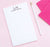 NP101 personalized modern 2 letter monogram note pads for adults writing paper