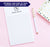 NP103 modern 1 letter monogram notepad set personalized letter writing stationery lined
