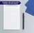NP106 from the desk of personalized note pad for men professional letter writing lined