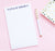 NP107 elegant block font notepad personalized for women simple stationery