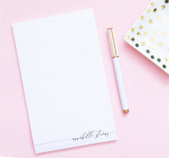 NP118 simple script note pads personalized set writing paper