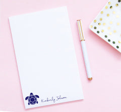 NP122 sea turtle note pads personalized set animal tortoise