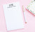 NP221 classic 3 letter monogram personalized notepads for men and women block font professional