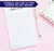 NP234 simple modern script notepads personalized for women elegant lined