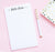 NP234 simple modern script notepads personalized for women elegant