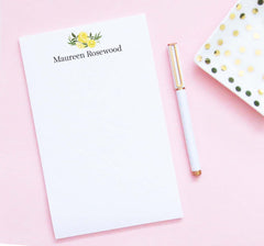 NP241 modern lemon and block font notepads personalized set women men classic