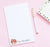 NP312 Personalized Watercolor Teacher Notepad note pad writing letter paper apple book coffee lunch