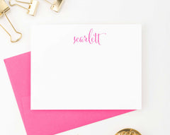 PS002 Simple Script Personalized Stationary for Women modern classic