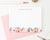 PS063 floral stationary personalized for women elegant simple name