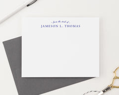PS183 Business Note Cards for Men professional career from the desk of b