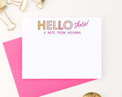 ks192 girls personalized thank you cards pink a note from