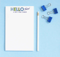 np257 Personalized simple stationary paper for boys block font fun 1