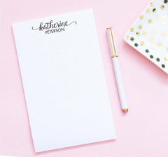 np262 cute script and block font personalized notepad for adults elegant classic