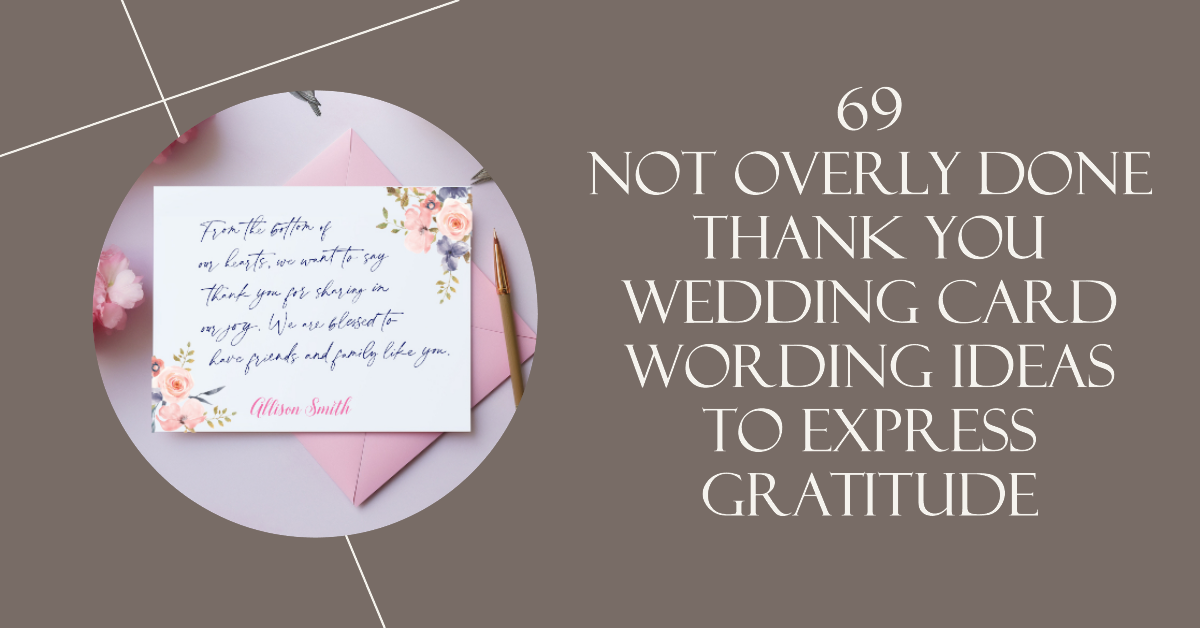 Thank You Wedding Card Wording