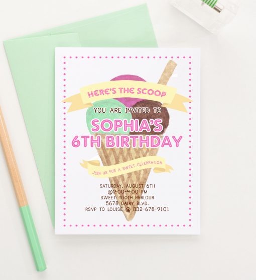 Girly Birthday Invitations
