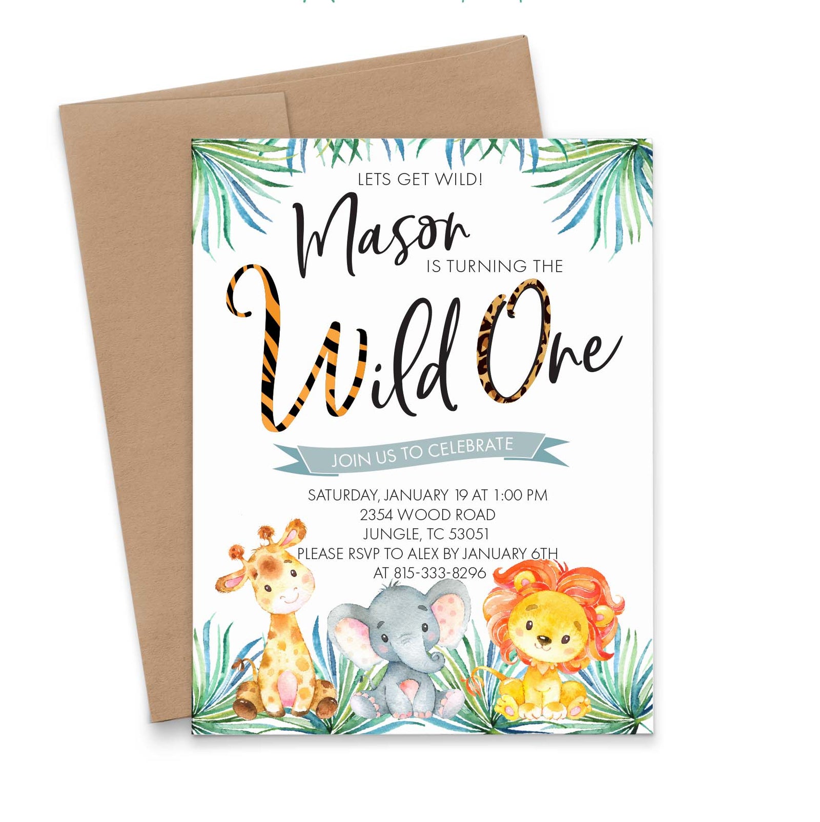 Happy 1St Birthday Invitation Card