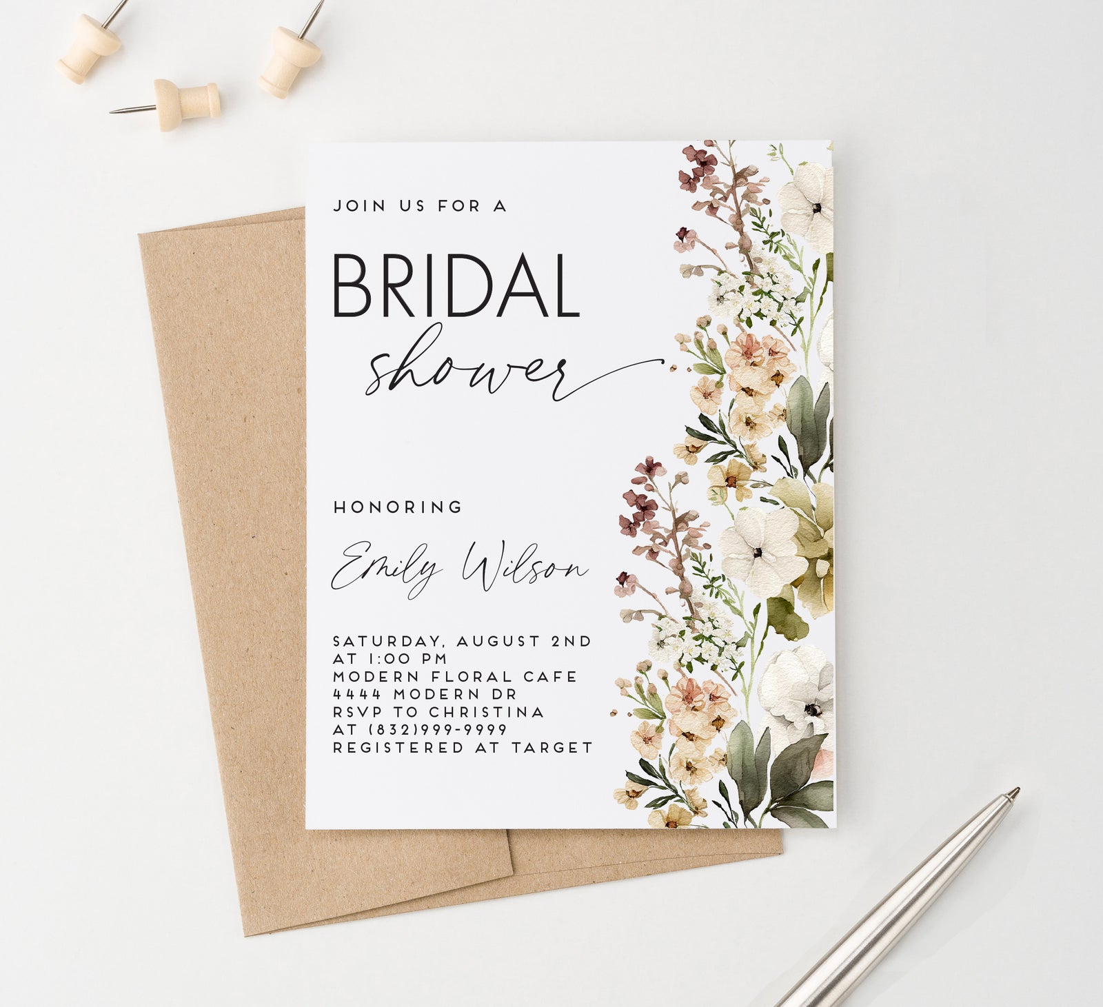 Printed Shower Invitations