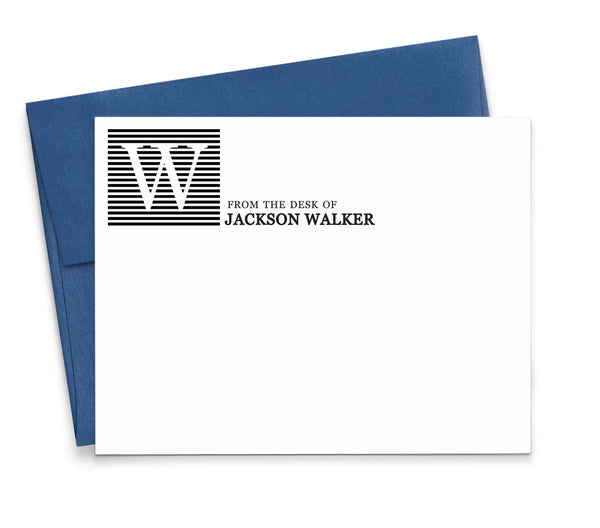Custom Note Cards With Logo - Modern Pink Paper