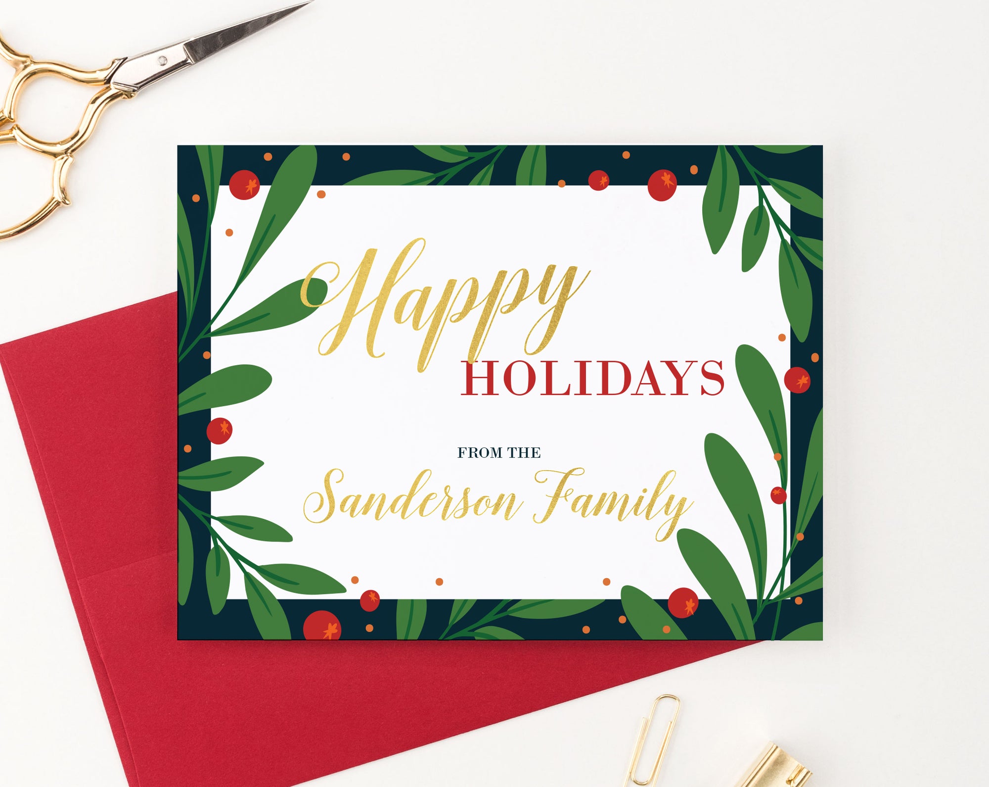 Printed Holiday Cards For Business