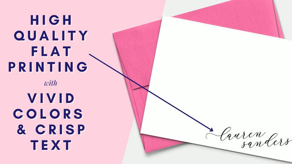 Custom Thank You Cards Wedding - Modern Pink Paper