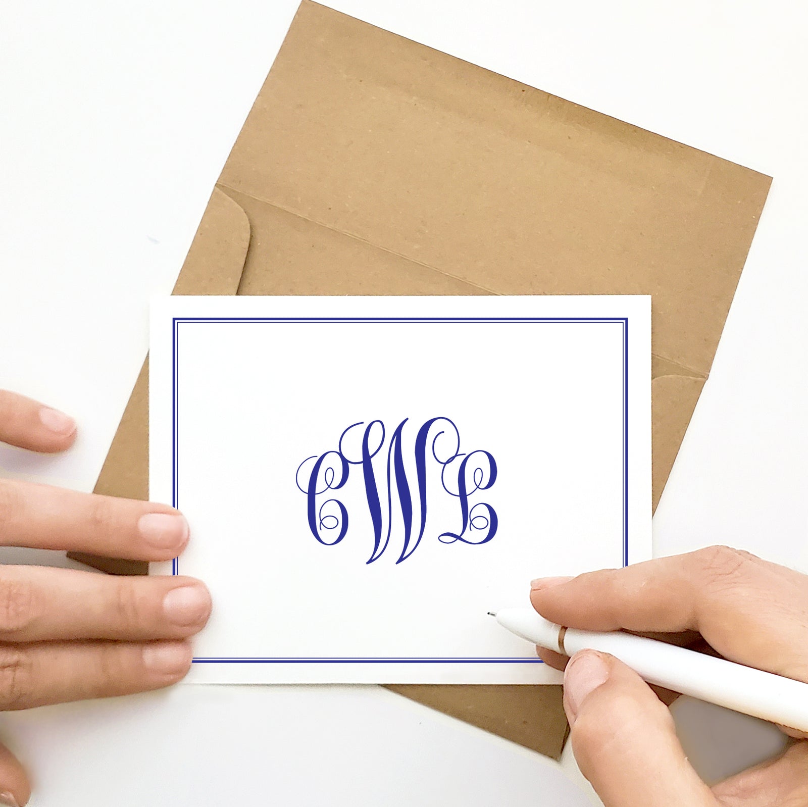 Monogrammed Thank You Cards